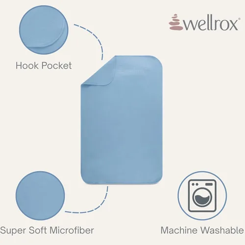 Miniatura 2 de Wellrox Toalla de mano de yoga de microfibra, súper suave, de secado rápido, antideslizante para pilates, gimnasio y entrenamientos