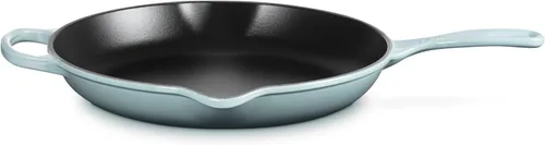 Miniatura 2 de Le Creuset Sartén de hierro fundido esmaltado con mango de hierro, 11.75 pulgadas (2-3/8 cuartos de galón), sal marina Sea Salt