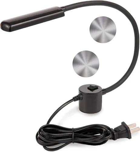 Luz de trabajo multifuncional magnética FAJ de 12 pulgadas, con cuello de cisne flexible, luz LED brillante para máquinas de coser, tornos, prensas,