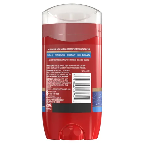 Miniatura 13 de Old Spice Desodorante sin aluminio para hombres, protección contra olores 24/7, frescura 24/7 y aroma duradero, se aplica limpio, 3.0 oz