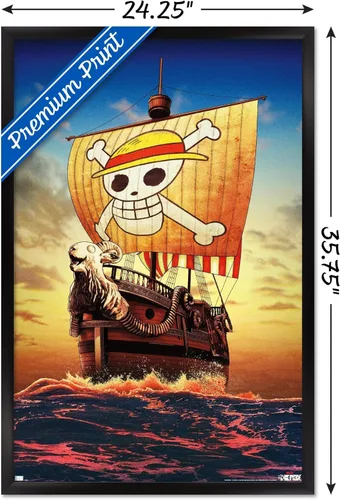 Miniatura 3 de Trends International Netflix One Piece - Póster de pared de una hoja, 34 pulgadas de largo x 22.4 pulgadas, versión enmarcada en negro