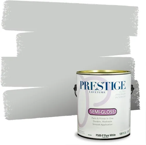 Miniatura 115 de PRESTIGE Paints - Pintura interior e imprimación en uno, 1 galón, cáscara de huevo, pimienta envejecida
