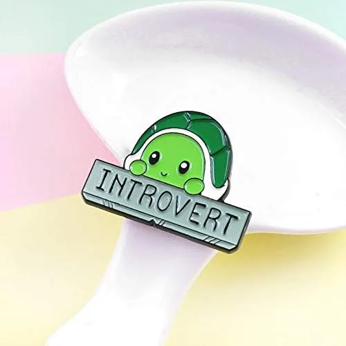 Miniatura 3 de Broches lindos de tortuga verde para mujeres y niñas, tortuga introvertida comiendo pizza joyería para niños bolsa camisa solapa esmalte alfileres
