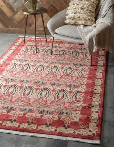 Miniatura 14 de Unique Loom Edinburgh Collection - Alfombra rectangular (2 pies x 3 pies 1 pulgada, rectangular, azul marino/bronceado)