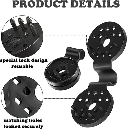 Miniatura 5 de 50 piezas de agarre de bloqueo de tela de sombra, clips de plástico de tela para sombra, agarre de abrazadera de toldo resistente al viento, clips