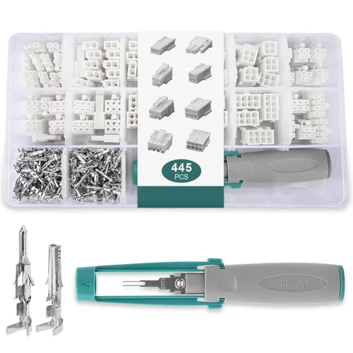 Miniatura 10 de JRready ST6491 Kit de conectores de doble fila de 2/4/6/8 de 0.118 in y 0.165 in, compatible con Molex Micro-Fit 3.0 y Mini-Fit Jr. 5557/5559
