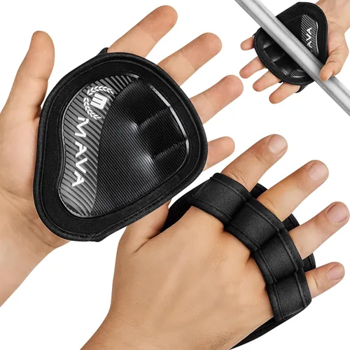 Miniatura 8 de Mava Sports Almohadillas de agarre de neopreno, una alternativa a los guantes de mano desnuda para levantamiento de pesas para mujeres y hombres