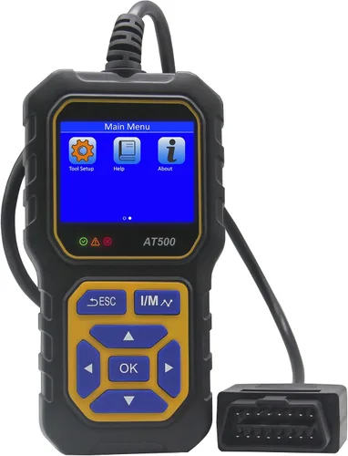 Miniatura 7 de Lector de código de escáner OBD2 para automóvil AT500, lector de código de falla del motor, escáner de luz, voltímetro automático, herramienta