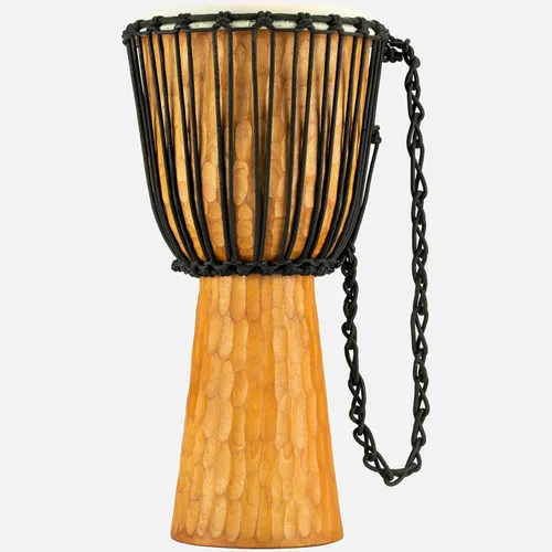 Miniatura 8 de Meinl Percussion Djembe - Tambor africano para adultos, no fabricado en China, madera de caoba/cabeza natural, 12 x 24 pulgadas