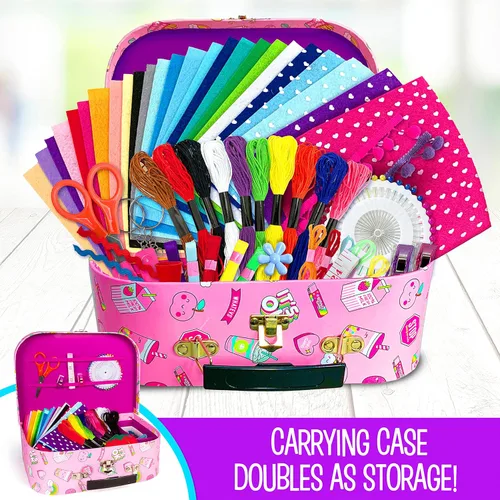 Miniatura 7 de Creative Kids Kit de costura de fieltro - Artesanía de más de 15 personajes - Divertido kit de bricolaje para niños mayores de 8 años - Juego