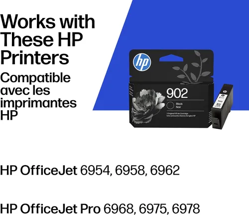 Miniatura 2 de HP 902 Cartucho de tinta negra Funciona con OfficeJet 6950, serie 6960, OfficeJet Pro 6960, serie 6970 Elegible para Instant Ink T6L98AN Negro