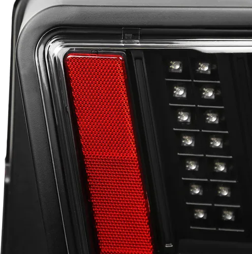 Miniatura 6 de SPEC-D TUNING Luces traseras LED negras con señal secuencial compatible con Ford Mustang 1999-2004, conjunto de par izquierdo + derecho Lente ahumado