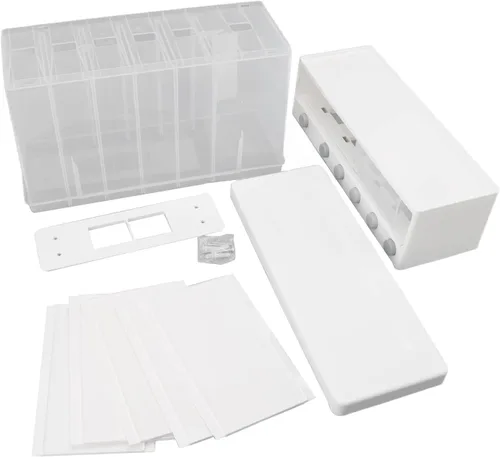 Miniatura 9 de Dispensador de arroz, dispensador de alimentos secos de 6 rejillas montado en la pared, recipientes grandes de almacenamiento de cereales secos