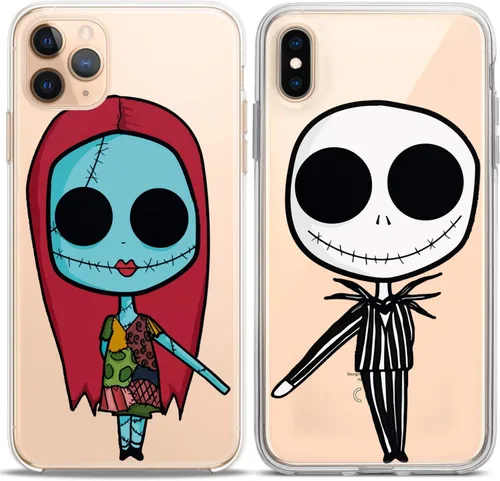 Miniatura 5 de Fundas a juego para parejas compatibles con iPhone 16 15 14 13 12 11 Pro Max Mini Xs X 6s 8 Plus 7+ Xr 10 SE 5 Nightmare Undead Couple Forever