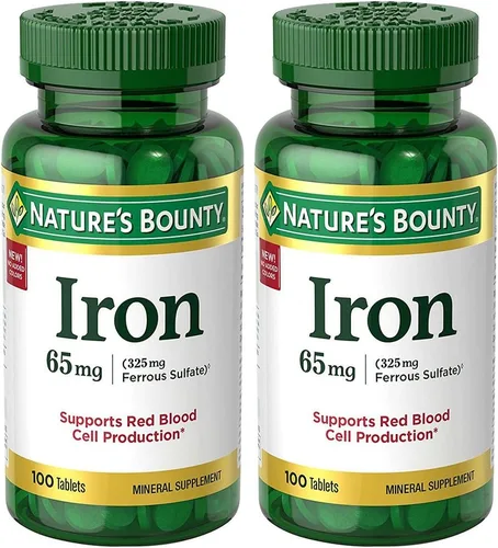 Miniatura 4 de Nature's Bounty Hierro 65 mg, 3 botellas (100 unidades)