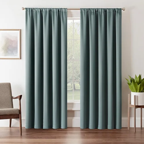 Miniatura 3 de Eclipse Cortina Sólida Thermapanel para Oscurecer Habitaciones con Bolsillo para Barra, Cortina de Ventana para Dormitorio y Sala de Estar