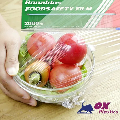 Miniatura 6 de Ronaldos - Película de seguridad alimentaria, envoltura de plástico de 12 pulgadas x 2000 pies, grado comercial, utilizada para la industria