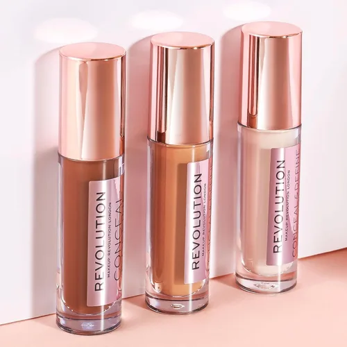 Miniatura 6 de Makeup Revolution Oculta y define el corrector, cobertura completa y acabado mate, C11.2 para tonos de piel medianos/bronceados, vegano y libre