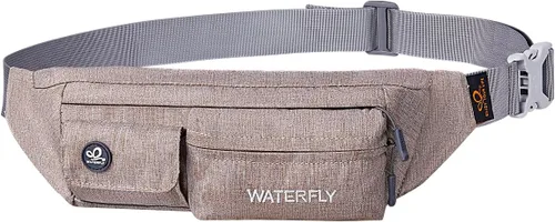 Miniatura 20 de Waterfly - Cangurera de poliéster, suave, angosta, resistente al agua, para hombre y mujer, para guardar iPhone 8 y Samsung S6 Púrpura