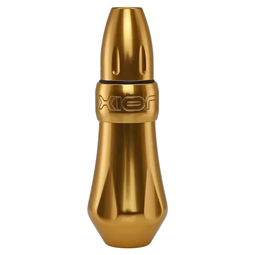 FK Irons - Máquina de tatuaje giratoria Spektra Xion - Gorilla Gold Rush - Estilo de bolígrafo cómodo y ergonómico con trazos intercambiables