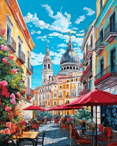 Miniatura 14 de Tucocoo Bumbers - Pintura de paisaje de puerta para adultos, paisaje de lago, pintura por números, pintura acrílica, lienzo junto al lago, plantas