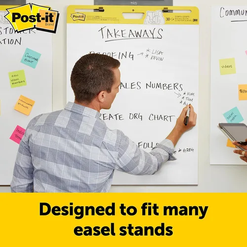 Miniatura 4 de Post-it Super Sticky Wall Easel Pad, 25" x 30", 20 Sheets/Pad, 3 Pads/Pack (559VAD20 3PK)