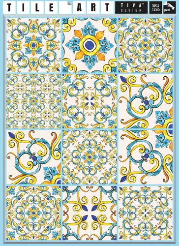 Miniatura 5 de IRI-GIRI Adhesivos para azulejos de loseta en muro Calcomanías de pared de vinilo impermeables de 4 x 4 pulgadas para cocina y baño Azulejos