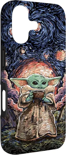 Miniatura 3 de Star Wars: The Mandalorian The Child Starry Night Style - Carcasa para iPhone 17