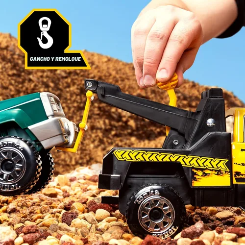 Miniatura 6 de Tonka Steel Classics Tow Truck - Camión de construcción de juguete, hecho de acero y plástico resistente, para niños y niñas de 3 años en adelante