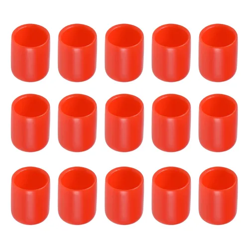 Miniatura 12 de Tapa protectora de rosca de tornillo, tapas de goma [para tornillo, perno] - 1/2" ID/negro/50pcs