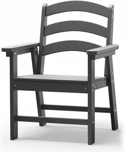 Miniatura 15 de Silla Adirondack moderna, sillas de patio de plástico HDPE para todo tipo de clima, silla para hoguera, sillas de césped al aire libre para terraza