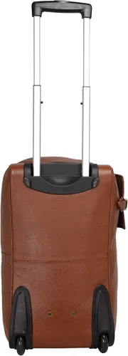 Miniatura 2 de Bolso de lona de cuero para hombres y mujeres tamaño cabina (marrón), Beige Bronceado, Equipaje
