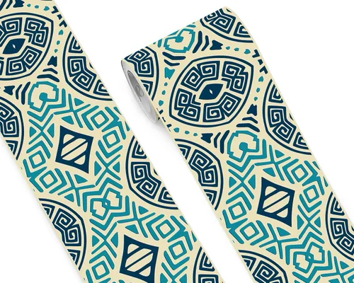 Miniatura 51 de FLFK Adhesivos de Azulejos de Borde de Pared Despegar y Pegar Papel Tapiz de Borde para Salpicadero de Cocina Baño Cuarto de Ducha, 4"x240