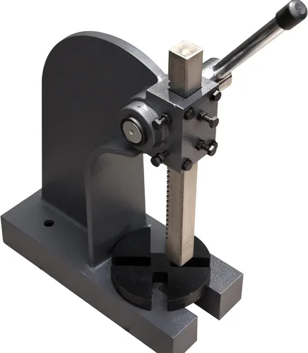 Miniatura 6 de KAKA INDUSTRIAL Prensa de eje, prensa manual de eje de 0.5 toneladas, altura ajustable de hasta 3.5 pulgadas, cuerpo soldado con placa de acero