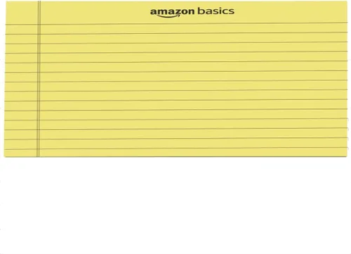 Miniatura 4 de Amazon Basics Bloc legal de 8.5 x 11.75 pulgadas, color canario, 72 unidades (paquete de 12), 50 hojas por bloc, 6 paquetes por caja