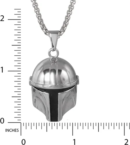 Miniatura 4 de Star Wars Stainless Steel Necklaces for Men, Character Pendant Designs, 22" Box Chain