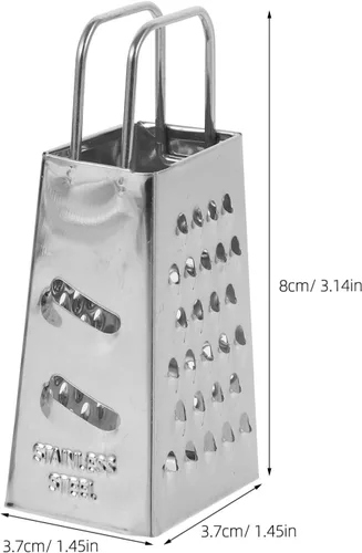 Miniatura 6 de Rallador manual de queso de cuatro lados de acero inoxidable para uso doméstico, utensilios de cocina para rallar frutas de queso