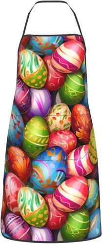 Miniatura 10 de Delantal impermeable floral arcoíris con bolsillos grandes para regalo de cocina