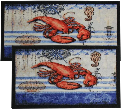 Miniatura 32 de Kashi Home Alfombra de cocina, alfombra de área impresa, piso duradero, tapete para puerta, alfombra antideslizante de granja, respaldo de látex