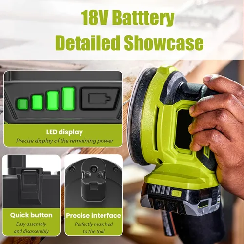 Miniatura 7 de Batería de repuesto 6Ah para Ryobi 18V: 2 paquetes de baterías de iones de litio compatibles con ONE+ P108 P102 P103 P104 P105 P107 P109 P122