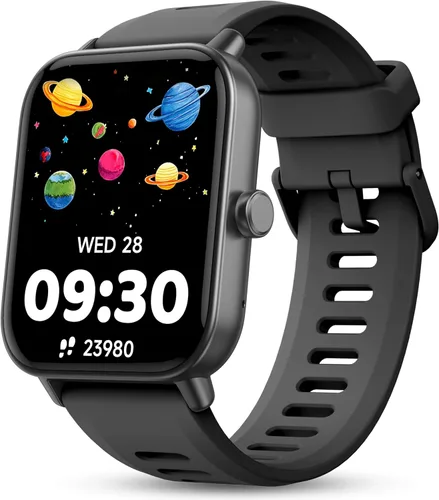 Reloj inteligente para niños, reloj para niños sin necesidad de teléfono con monitor de frecuencia cardíaca y sueño, monitor de estrés y SpO2,