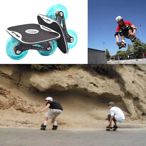 Miniatura 6 de Patines de deriva Split Skateboard portátil Patín de ruedas Freelinedrift Patín de alto rebote al aire libre deslizante adolescente adultos regalo