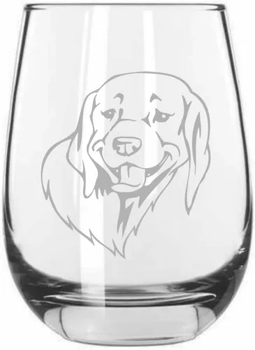 Miniatura 214 de Sakhalin Husky Dog - Copa de vino grabada personalizada de 15.25 onzas sin tallo