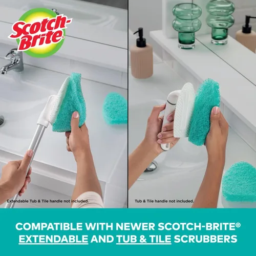 Miniatura 5 de Scotch-Brite - Repuestos de esponja para bañera y azulejo sin rayones, (Paquete de 6)