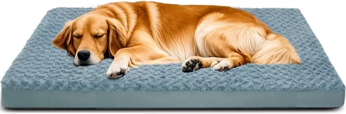Miniatura 11 de Camas ortopédicas para perros con funda extraíble lavable, alfombrilla de espuma para mascotas con parte inferior antideslizante, camas impermeables