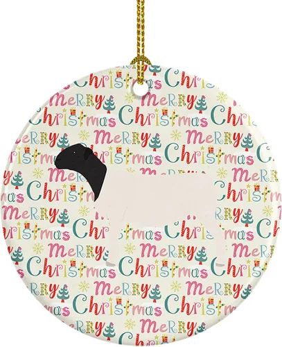 Miniatura 75 de Caroline's Treasures Adorno de cerámica de avestruz común para árbol de Navidad, decoración colgante para el hogar, Navidad, vacaciones, fiesta
