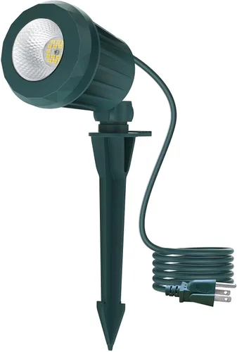 Miniatura 13 de Foco para exteriores – Enchufe de 120 V, 2700 K, luces LED de paisaje blanco cálido con 3 lentes RGB para patio, jardín, césped y decoración