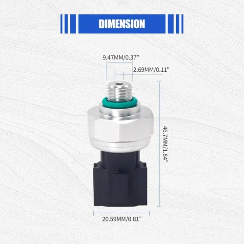 Miniatura 6 de HiSport 921361FA0A Interruptor de sensor de presión de A/C compatible con Chevrolet City Express, Infiniti EX35 EX37 FX35 FX37 FX45 FX50, Mazda 2 3