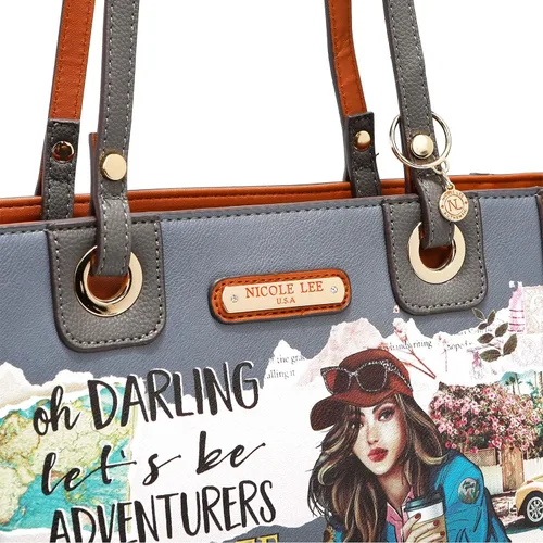 Miniatura 8 de Nicole Lee Journey of Stephanie - Juego de 3 piezas (bolsa de compras, mini, bolsa), Viaje de Stephanie