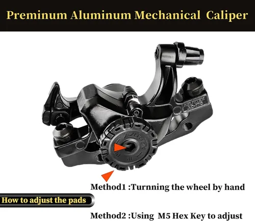 Miniatura 6 de Kit de Freno de Disco para Bicicleta, Caliper de Aluminio Delantero y Trasero, Palanca de Freno de Bicicleta de Aleación de Aluminio Completa, Rotor